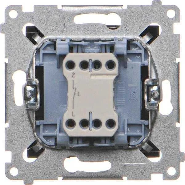Kontakt-Simon Simon 54 Bell mygtukas (modulis) 10AX 250V greitos jungtys juodos matinės DD1.01/49