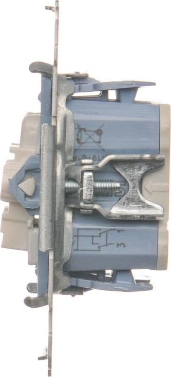 Kontakt-Simon Cross jungtis Simon 54 dvigubas 10AX 250V mechanizmas (SW7/2XM)