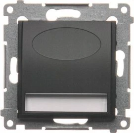 Kontakt-Simon Simon 54 LED šviestuvas 14V DC 0,42 W šilta balta 3100 K matinė juoda!Reikalingas 14V maitinimas DOS14.01/49