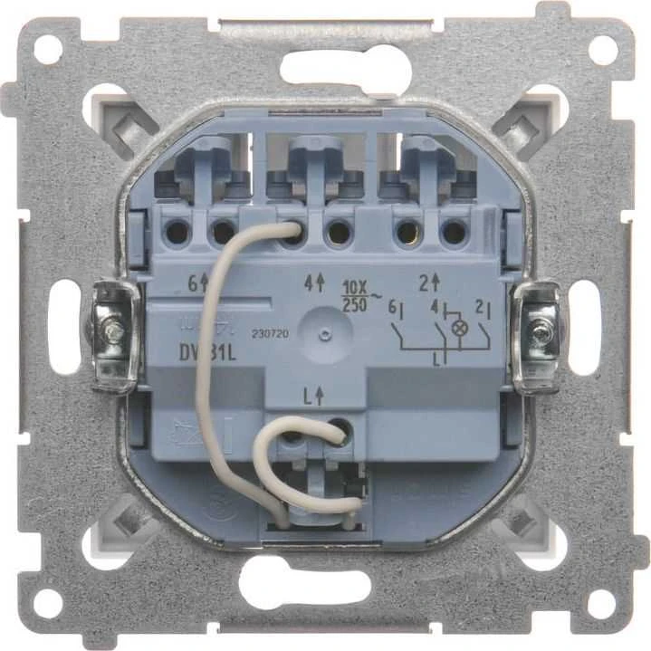 Kontak Simon TRIPLE SWITCH WITH BACKLIGHT DW31L.01/11-SIMON54 250 V 10 A