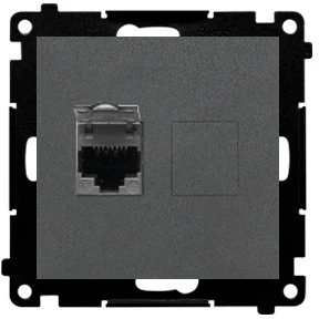 Kontakt Simon GN.1-KR.KOM.RJ45 K.6E P.GRAFIT.M.SIMON55