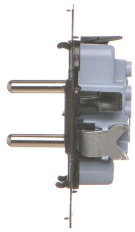 Kontakt Simon Susisiekite su Simon SGZ2CMR Simon 55 Lizdas dvigubas kištukas su įžeminimu (mechanizmu) 16 A, 250 V~, greitos jungtys, juodas rėmelis SGZ2CMR