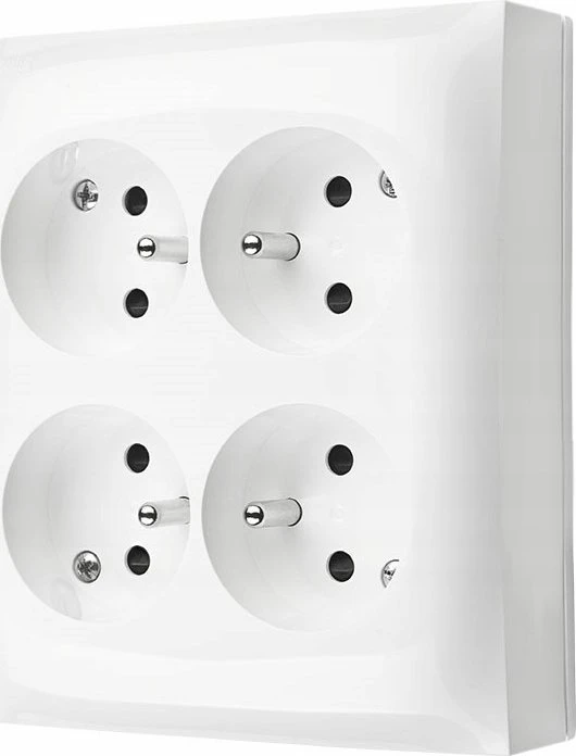 Kontakt Simon GN.4-KR.Z/U IP20 Baltas AQUACLICK