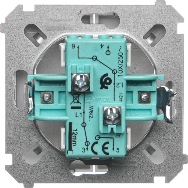 Kontakt-Simon Simon Basic dvigubas 10AX 230V satIII (BMW6 / 2.01 / 29)