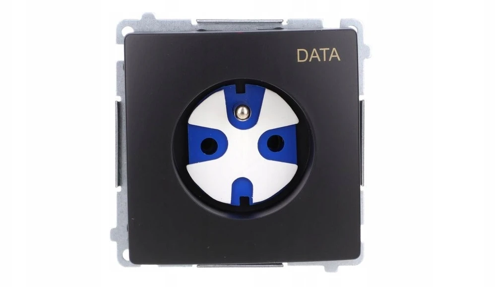 Kontakt Simon BMGD1.01/49 Simon Basic DATA kištukinis lizdas su įžeminimu ir autorizacijos raktu (modulis) 16A, 250V, varžtiniai gnybtai juodi BMGD1.01/49