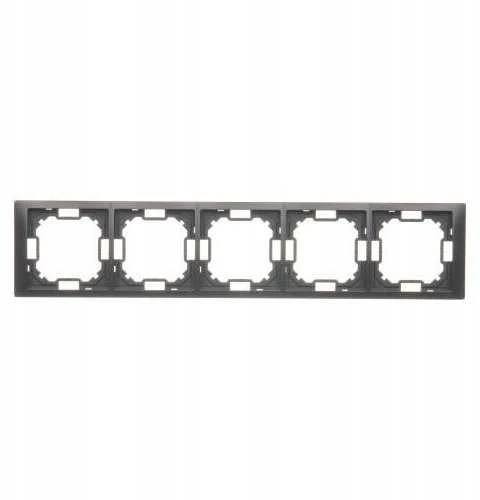 Kontakt Simon BMRC5/49 Simon Basic Frame 5 dalių Neos IP20 matinė juoda BMRC5/49