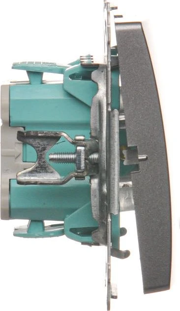 Kontakt-Simon Simon Basic vieno skambučio mygtukas su foniniu apšvietimu 10AX 250V inox (BMD1L.01/21)