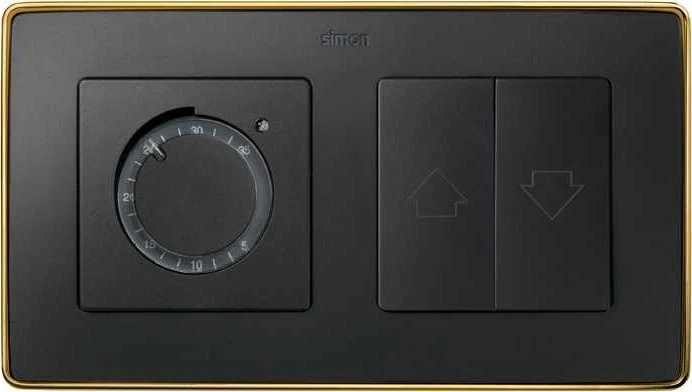 Kontakt-Simon Simon Detail 82 dvigubo karkaso Detail Select-metal GRAFIT / Base Gold 8201620- 242