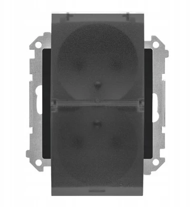 Kontakt Simon GN.2-KR.Z/U IP44 TR. MATINĖ JUODA SIMON55