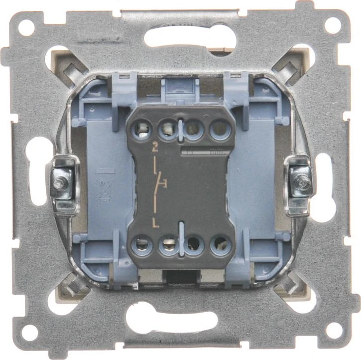 Kontakt-Simon Single mygtukas 16AX 250V auksinis matinis (DP1A.01/44)