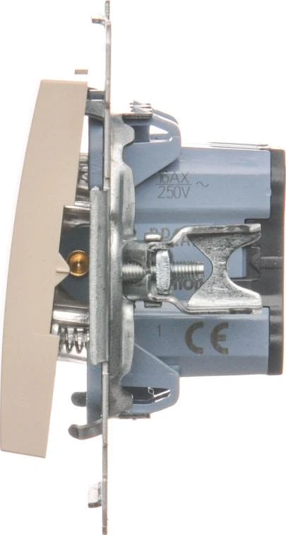 „Kontakt-Simon Simon 54“ vieno mygtuko 16AX 250V kremas (DP1A.01/41)