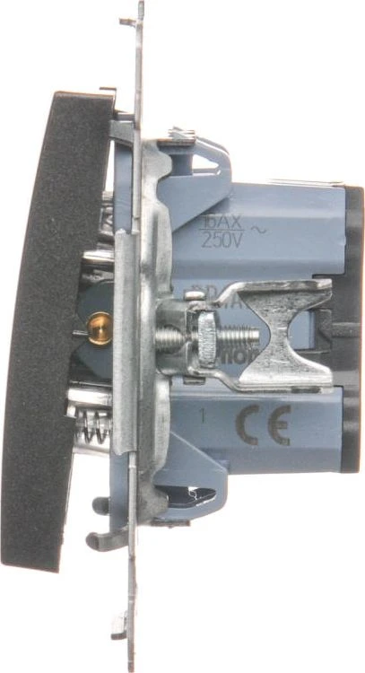 Kontakt-Simon Vieno mygtuko Simon 54 NO 16AX 250V antracitas (DP1A.01/48)