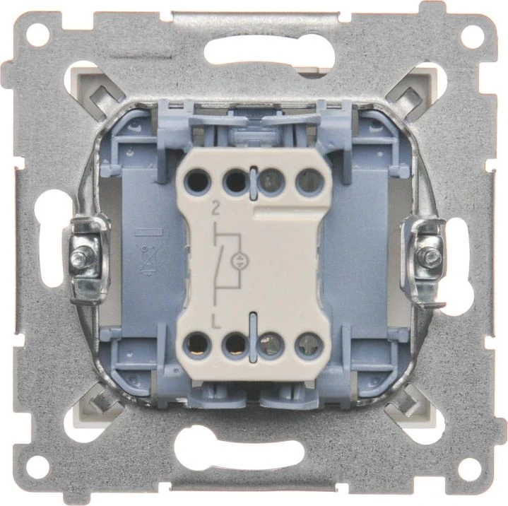 Kontakt-Simon Vienpolis jungiklis su auksiniu matiniu apšvietimu - DW1L.01/44
