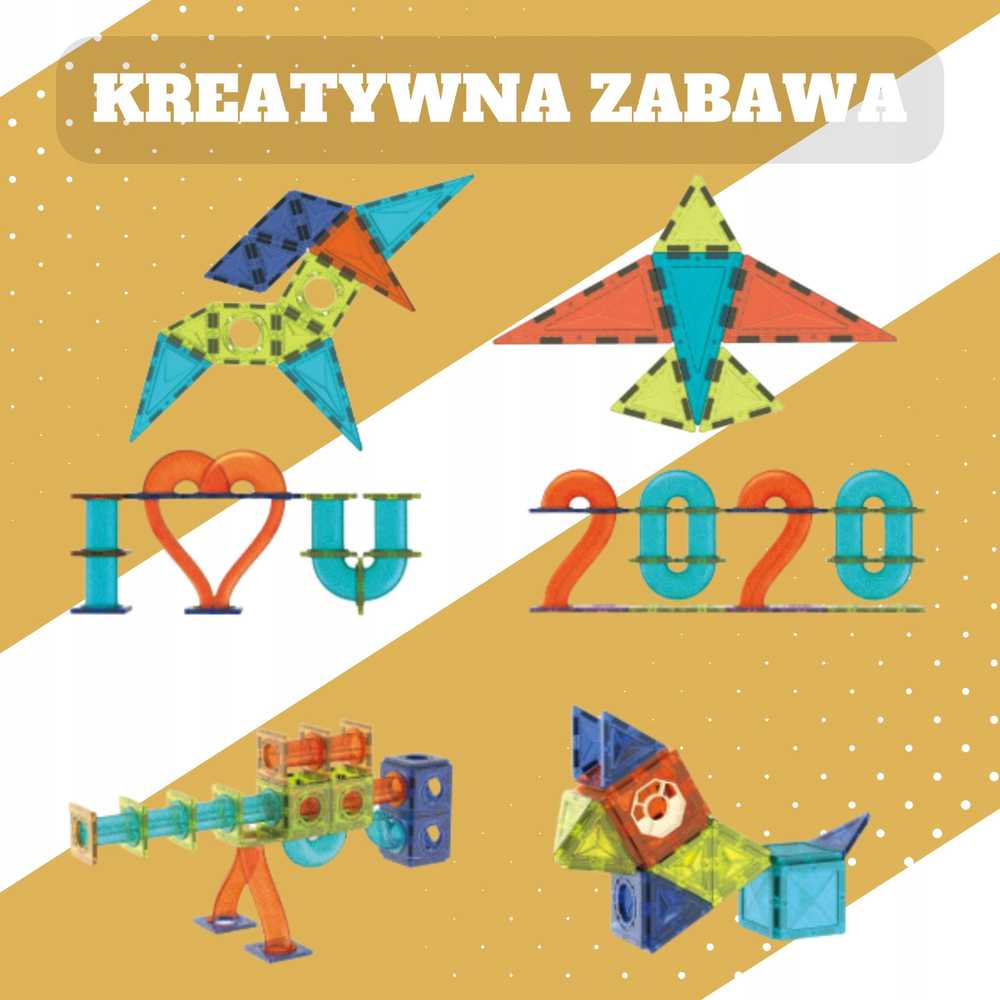 Kontext BK1 Kaladėlės MAGNETYCZNE ŚWIECĄCE TOR KULKOWY 252 el