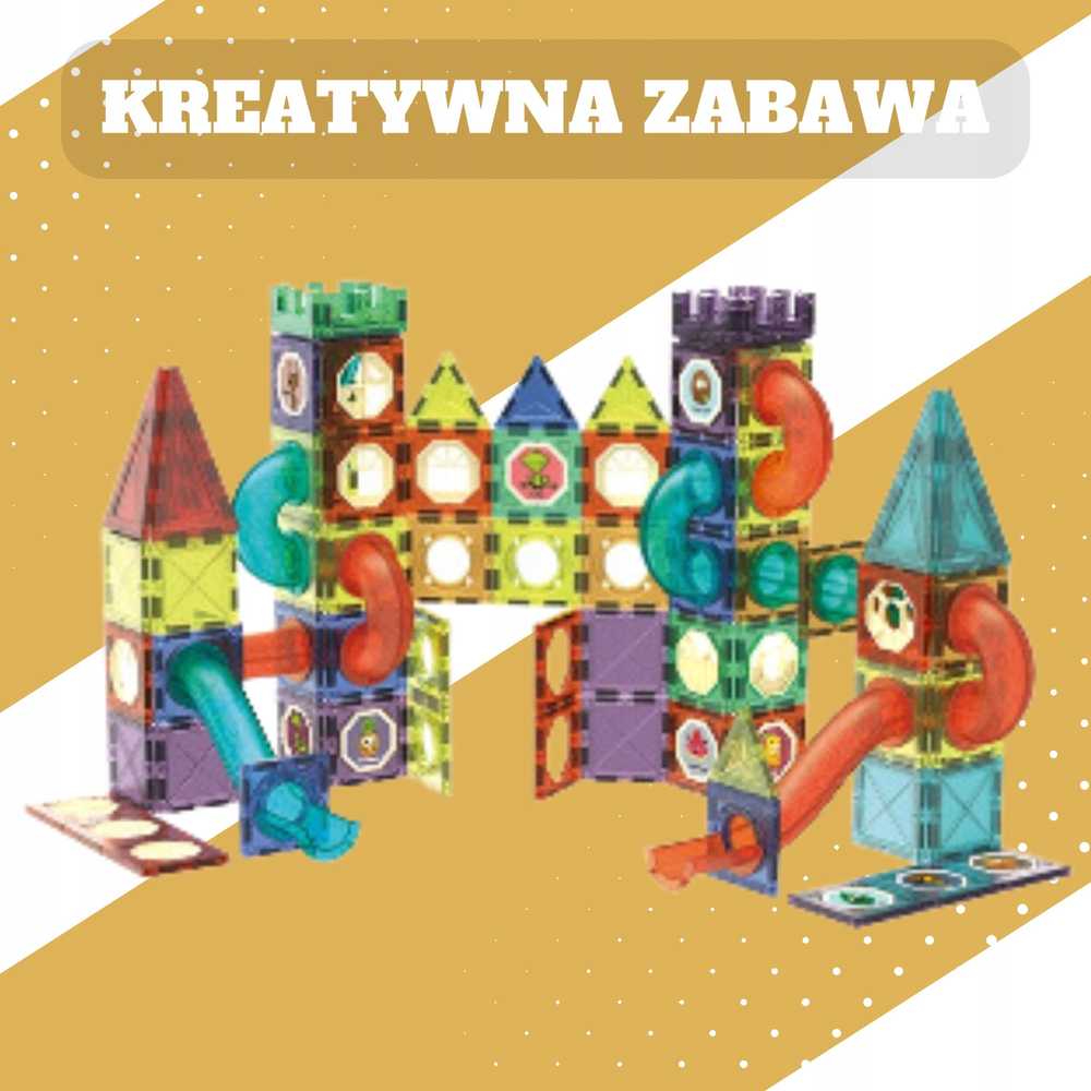 Kontext BK1 Kaladėlės MAGNETYCZNE ŚWIECĄCE TOR KULKOWY 252 el
