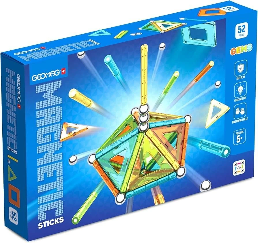 Kontext Geomag Gems magnetinis konstravimo rinkinys, 52 dalys