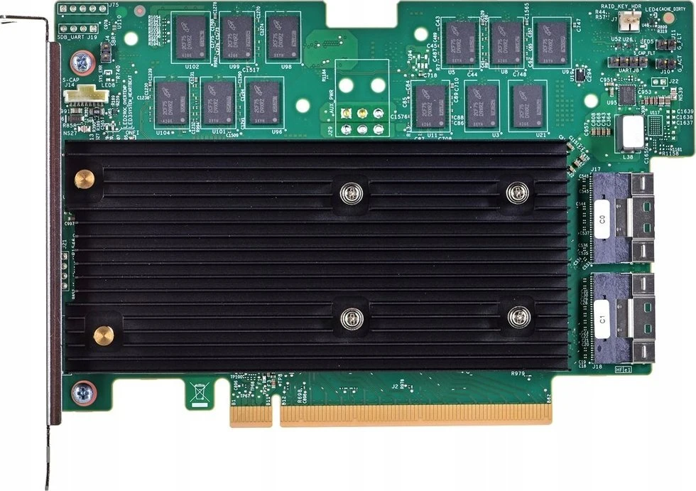 Broadcom MegaRAID 9670W-16i RAID controller PCI Express x16 4.0 6 Gbit/s