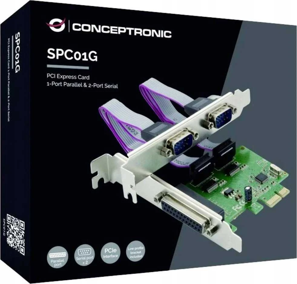 Kontroler Conceptronic CONCEPTRONIC PCI Express kortelė 2-port Seriell 1-Port Parallel