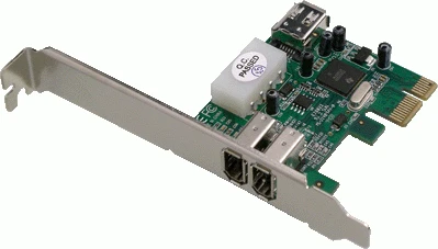 Valdiklis Dawicontrol PCie x1 – 3x FireWire 400 (DC-1394)