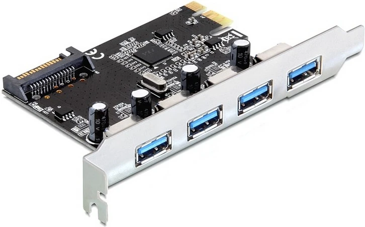 „Delock PCI Express“ kortelė > 4 x išorinis USB 3.0