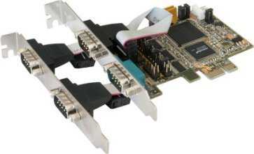 „Exsys EX-44064“ valdiklis, PCI Express x1 plokštė, 4x nuoseklusis RS-232