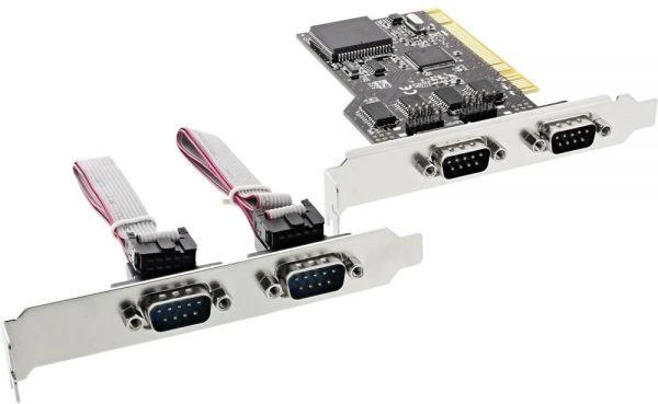 InLine PCI valdiklis – 4x DB9 nuoseklusis prievadas (66639I)