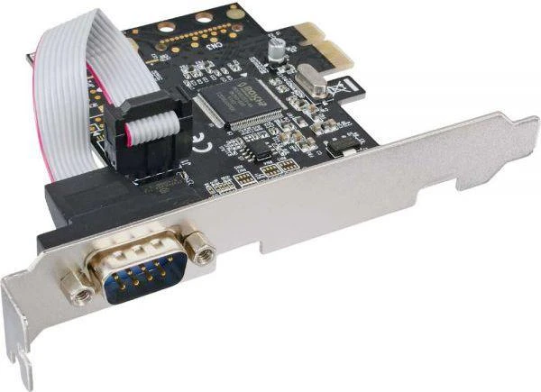InLine PCIE nuoseklaus prievado plokštė su DB9 jungtimi