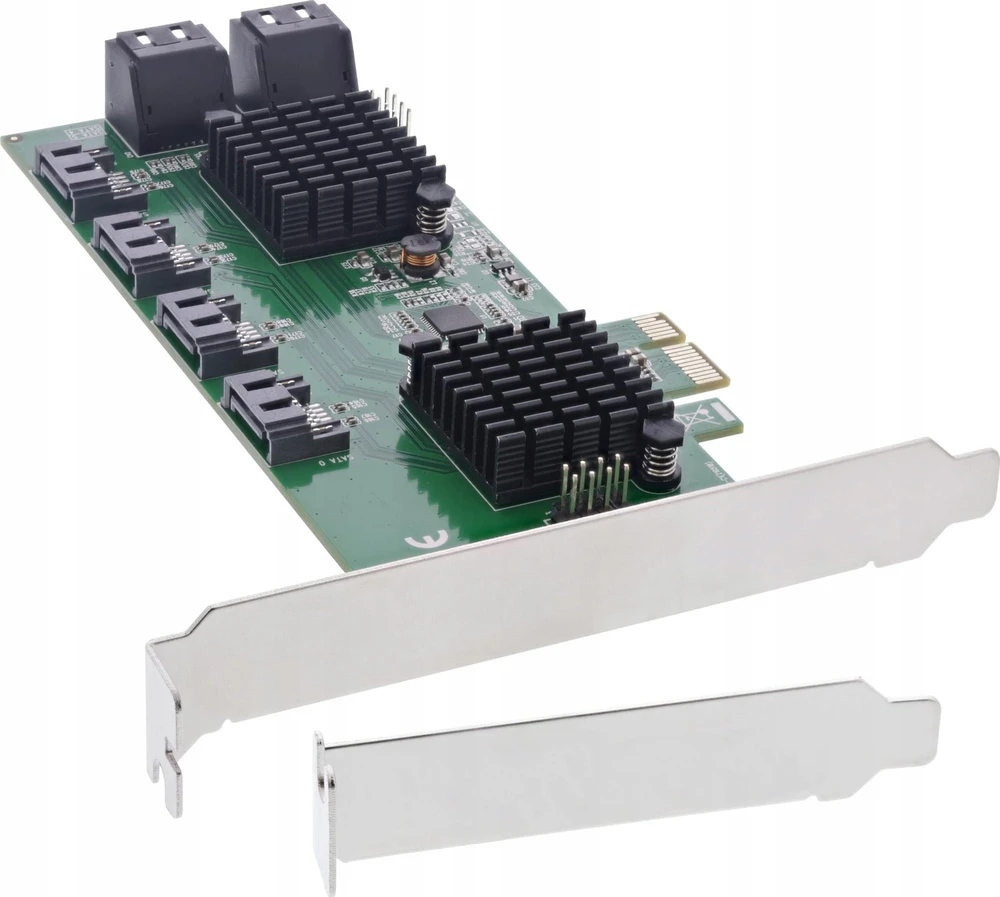 InLine sąsajos plokštė, 8x SATA 6Gb/s valdiklis, PCIe 2.0 (PCI-Express)