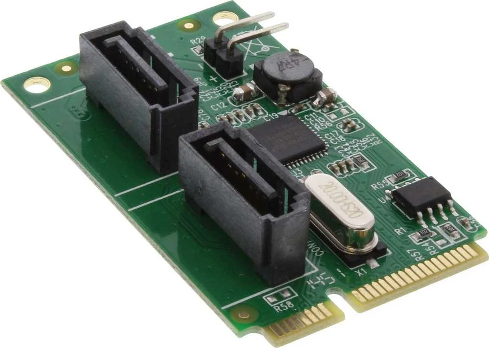 Kontroler InLine Mini-PCIe – 2x SATA III RAID (66907)