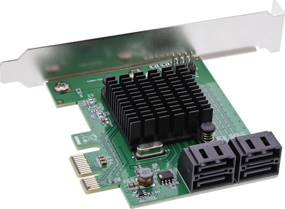 Kontroler InLine® SATA 6Gb/s valdiklis su 4x SATA, PCIe 2.0