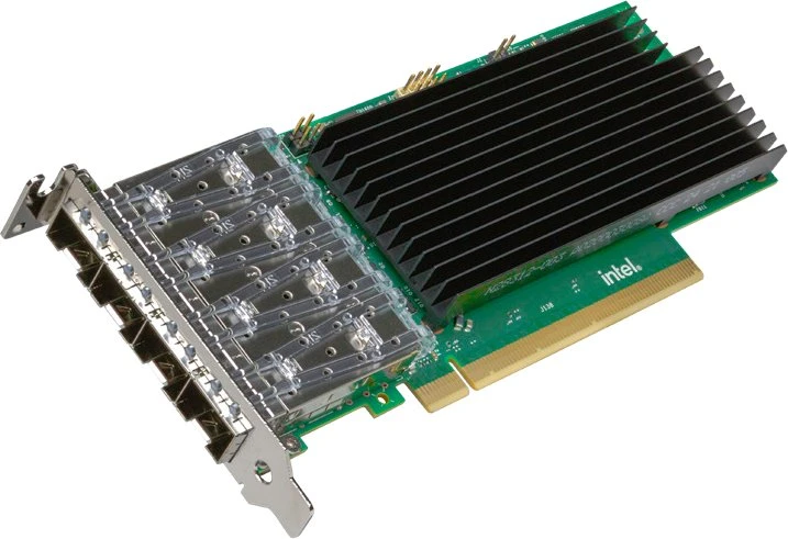 Intel Ethernet tinklo adapterio valdiklis - Tinklo adapteris - PCIE 4.0 x16 - 10/25 Gigabit SFP28 x 4 (E835XXVDA4)