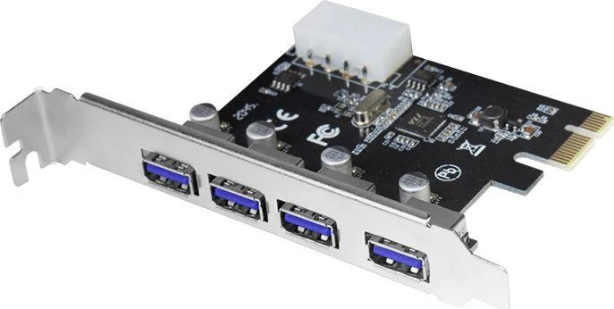 „LogiLink PCIe 2.0 x1“ valdiklis – 4x USB 3.0 (PC0057)