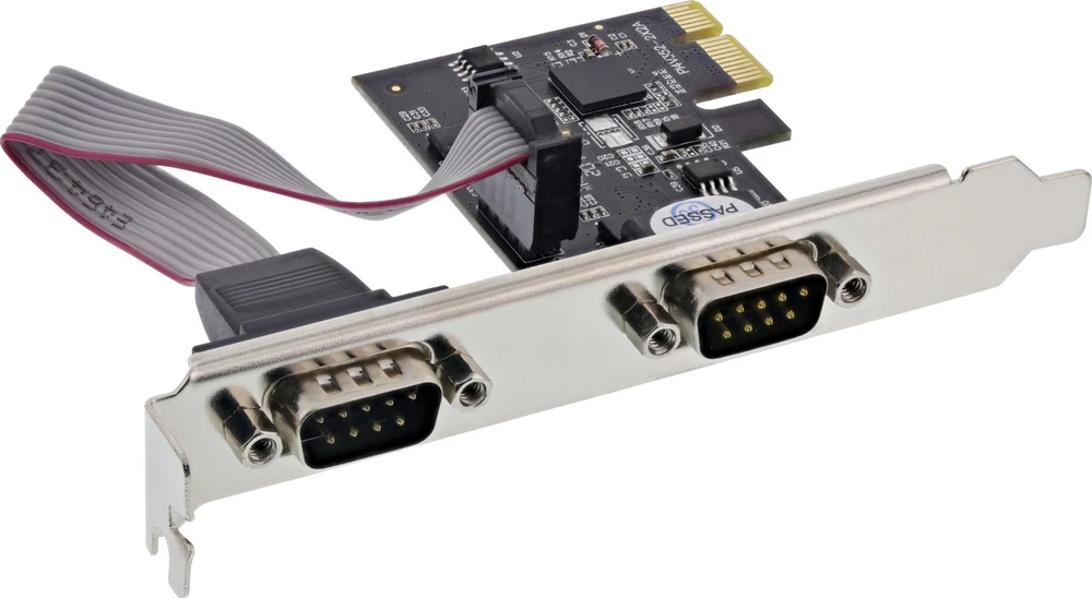 Šakotuvas Kontroler Longshine Longshine sąsajos plokštė, 2 prievadų nuoseklioji, PCI Express I/O kortelė, LCS-6321M