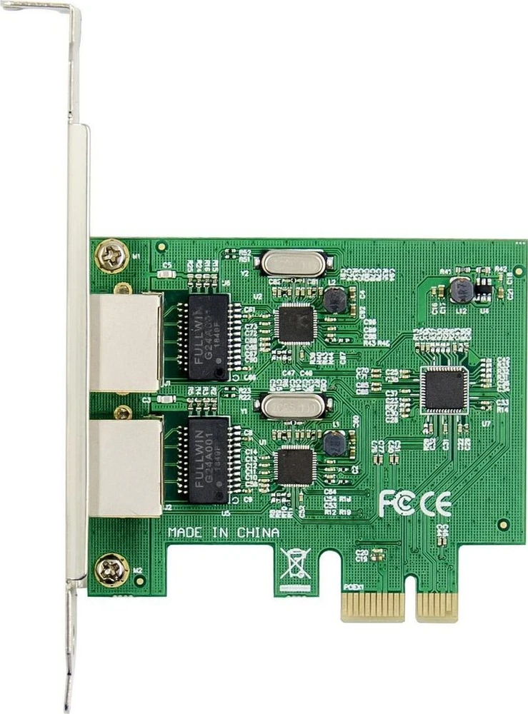 Kontroler MicroConnect PCI-E 8111F Dual-RJ45 Gigabit