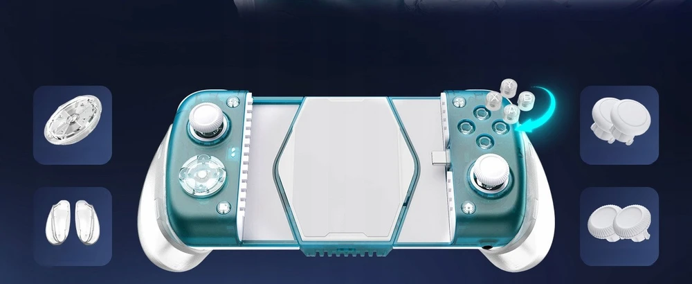 „GameSir X3 Pro“ USB-C mobiliojo telefono valdiklis su telefono laikikliu