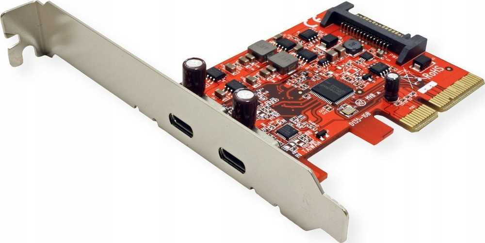 Kontroler Roline Karta PCI Express, USB 3.2 Gen 2, 2x USB-C