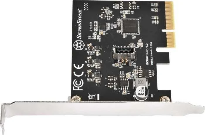 Kontroler SilverStone PCIe 3.0 x4 - 20-pin USB 3.2 Gen 2x2 (SST-ECU07)