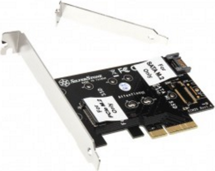 SilverStone PCIe 3.0 x4 valdiklis – M.2 M klavišas + M.2 B klavišas (SST-ECM20)