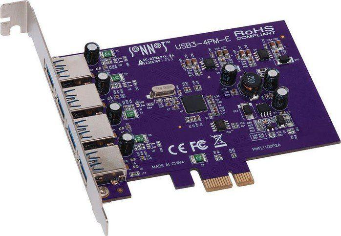 Kontrolierius Sonnet PCIE 2.0 x1 - 4x USB 3.0 (USB3- 4PM- E)