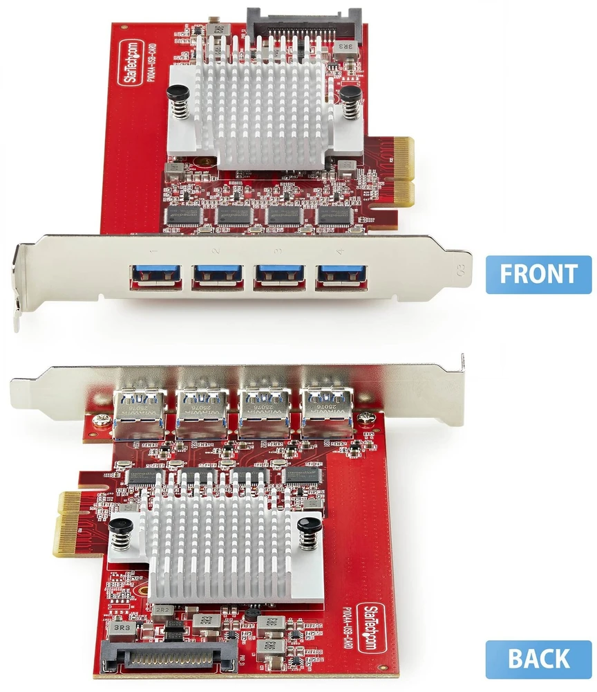 StarTech 4-PORT USB-A 10GBPS PCIE CARD - .