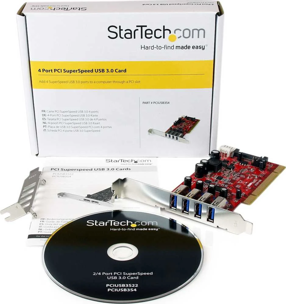 PCI kortelė Startech PCIUSB3S4