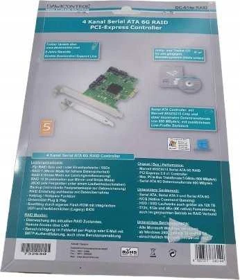 Carruzzo Dawicontrol DC-614E RAID BLISTER RAID valdiklis PCI Express 2.0 6 Gbit/s