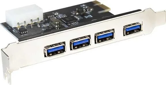 „LogiLink PCIe 2.0 x1“ valdiklis – 4x USB 3.0 (PC0057)