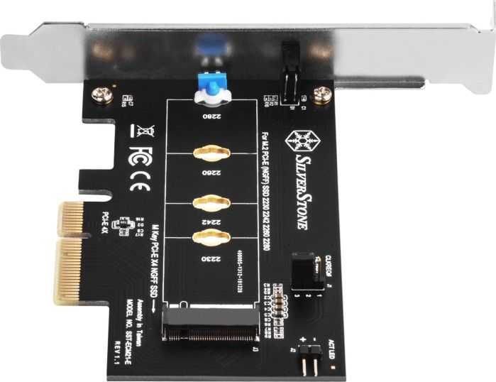 Kontrolierius SilverStone PCIE 3, 0 x 4 - M.2 PCIE M raktas (SST-ECM21-E)
