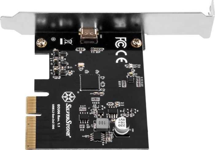 Kontroler SilverStone PCIe 3.0 x4 - USB-C 3.2 Gen 2x2 (SST-ECU06)