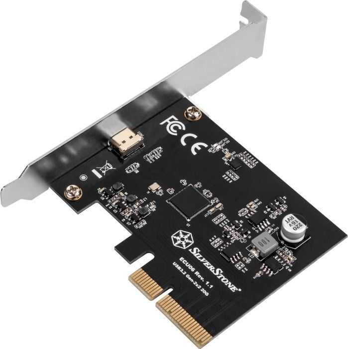 Kontroler SilverStone PCIe 3.0 x4 - USB-C 3.2 Gen 2x2 (SST-ECU06)