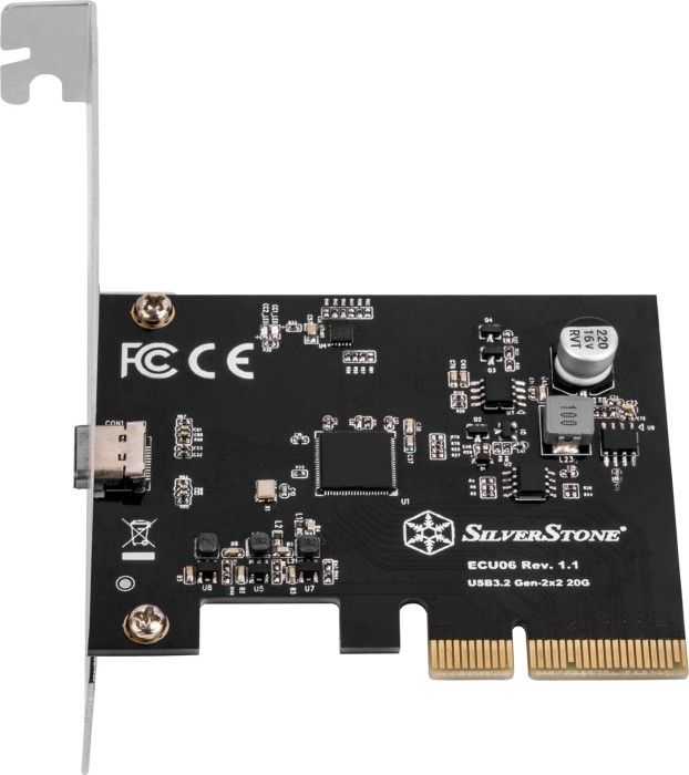 Kontroler SilverStone PCIe 3.0 x4 - USB-C 3.2 Gen 2x2 (SST-ECU06)