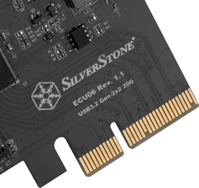 Kontroler SilverStone PCIe 3.0 x4 - USB-C 3.2 Gen 2x2 (SST-ECU06)