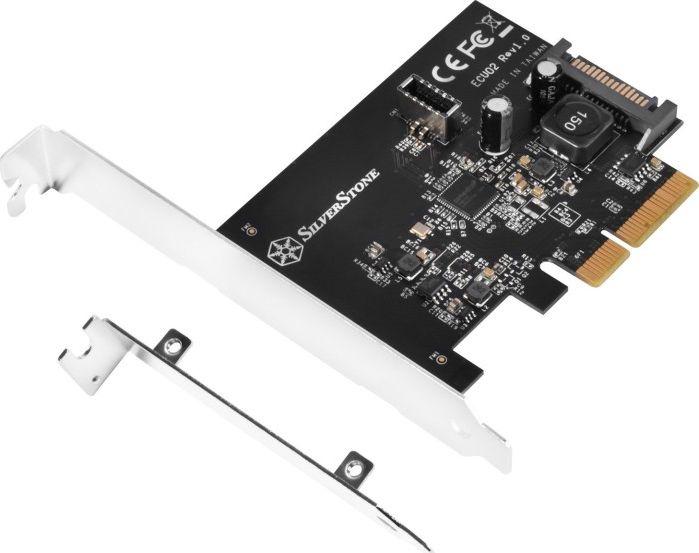 „Silverstone SST-ECU02-E“ USB adapterio plokštė, PCIe 3.0, 1x USB-C 3.1 vidinis - žemo profilio