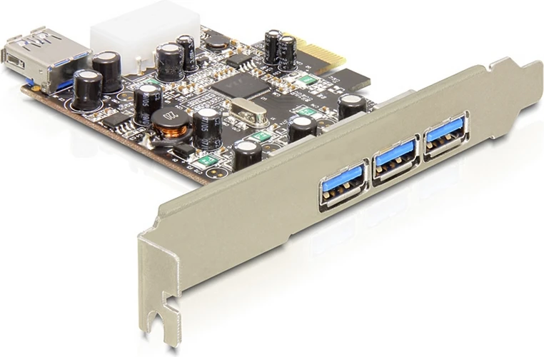 Delock PCI Express kortelė > 3 x išorinis + 1 x vidinis USB 3.0 tipo A lizdas